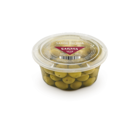 Masline - SARASA MASLINE VERZI SABOR ANCHOA 370G