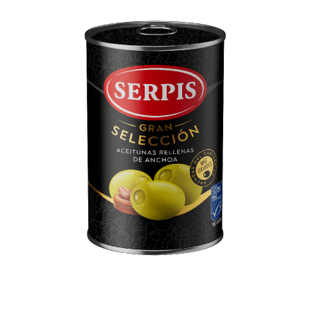 Masline - SERPIS GS MASLINE RELLENAS CU ANCHOA 300G