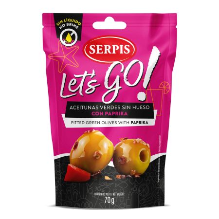Masline - SERPIS MASLINE VERZI FARA SAMBURI CU BOIA 70G