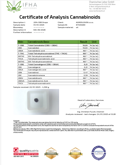 Extract de canepa 20 % CBD 10 ml [2]