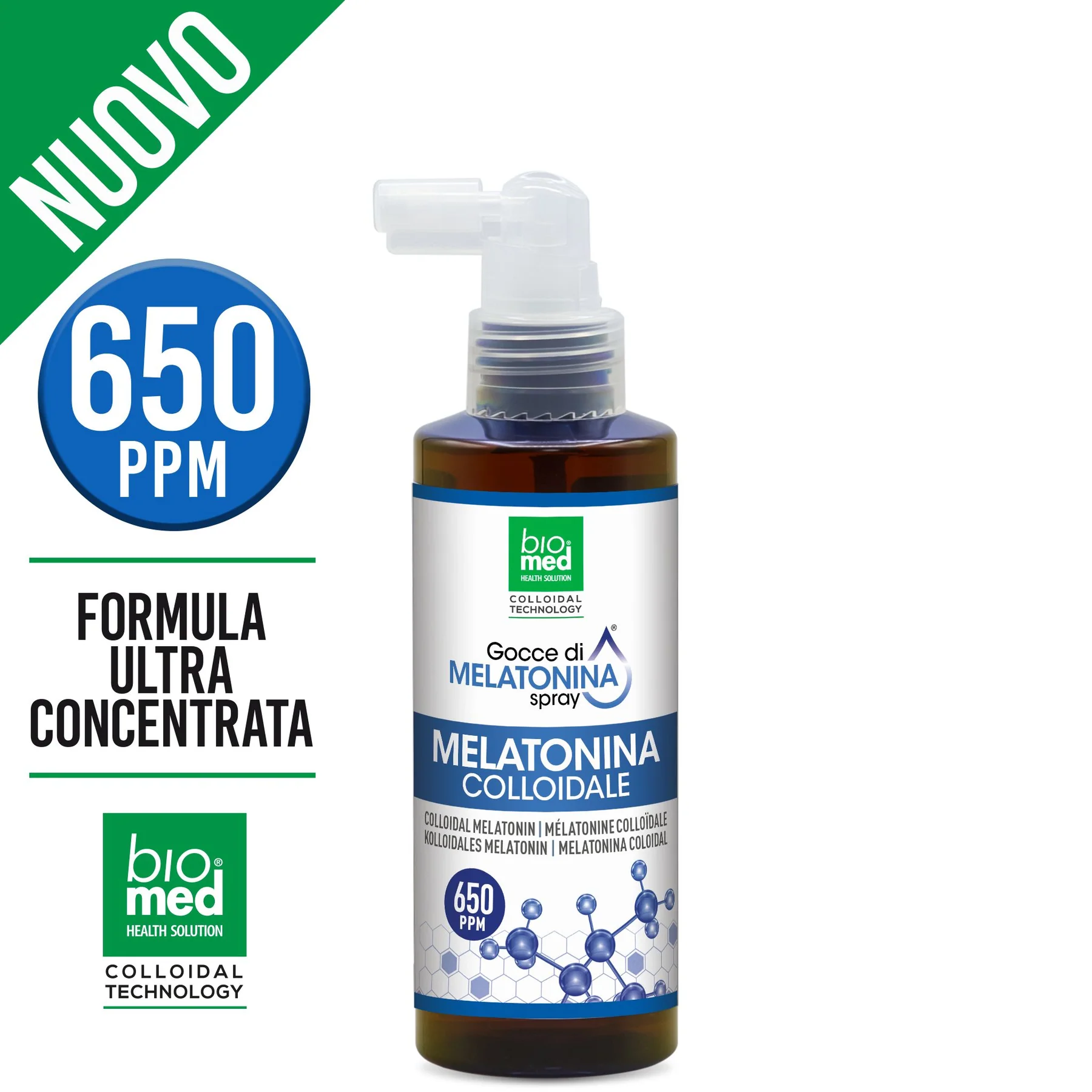 MELATONINĂ COLOIDALĂ - Supliment spray sublingual activ  650 ppm 150 ml [1]
