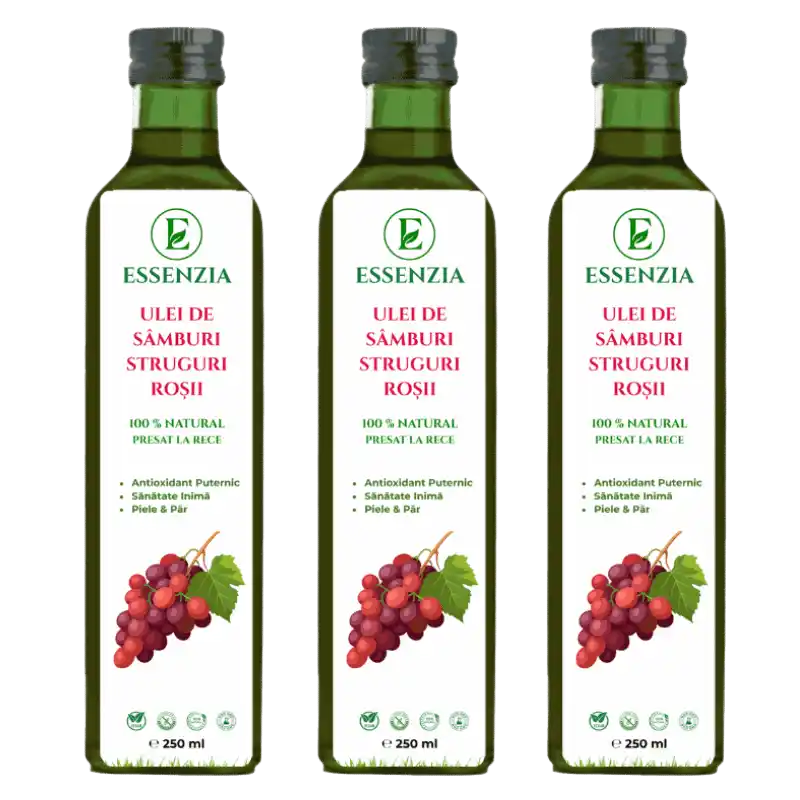OFERTA 3 X Ulei Natural din Samburi de Struguri Rosii 3 X 250 ML [1]