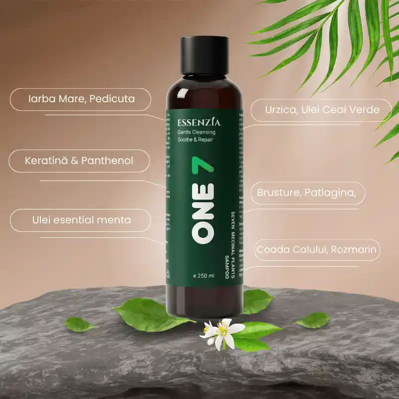 Șampon Natural cu 7 Plante, Keratină și Panthenol pentru Regenerare și Creștere Păr – 250 ml [3]