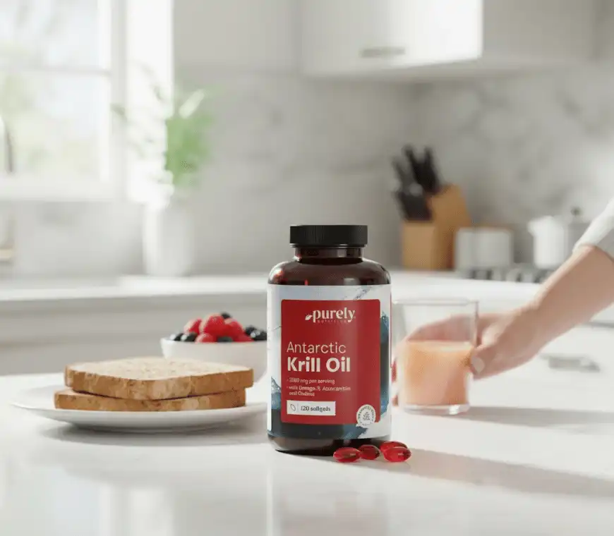 Ulei de krill - omega 3 + astaxantină + colină 120 capsule [4]