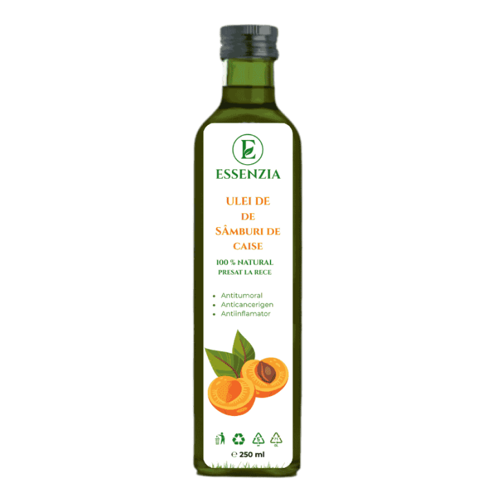 Pachet 3 x Ulei din Samburi de Caise 100% presat la rece 250 ml [2]