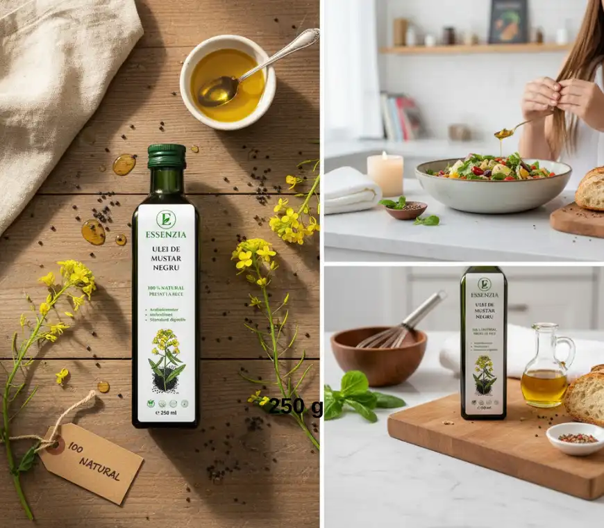Ulei Natural de Mustar Negru 100% Presat la rece [3]