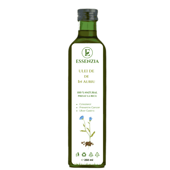 Uleiul din Semințe de In Auriu presat la rece 250 ml [1]