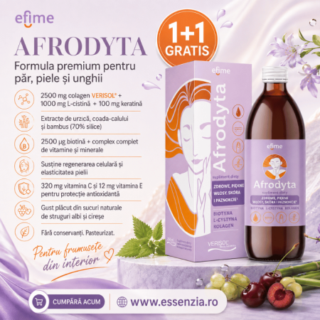 Promotii - 1+1 GRATIS Afrodita – Colagen Lichid pentru Femei, cu Keratină, L-Cistină și Vitamine 500 ml