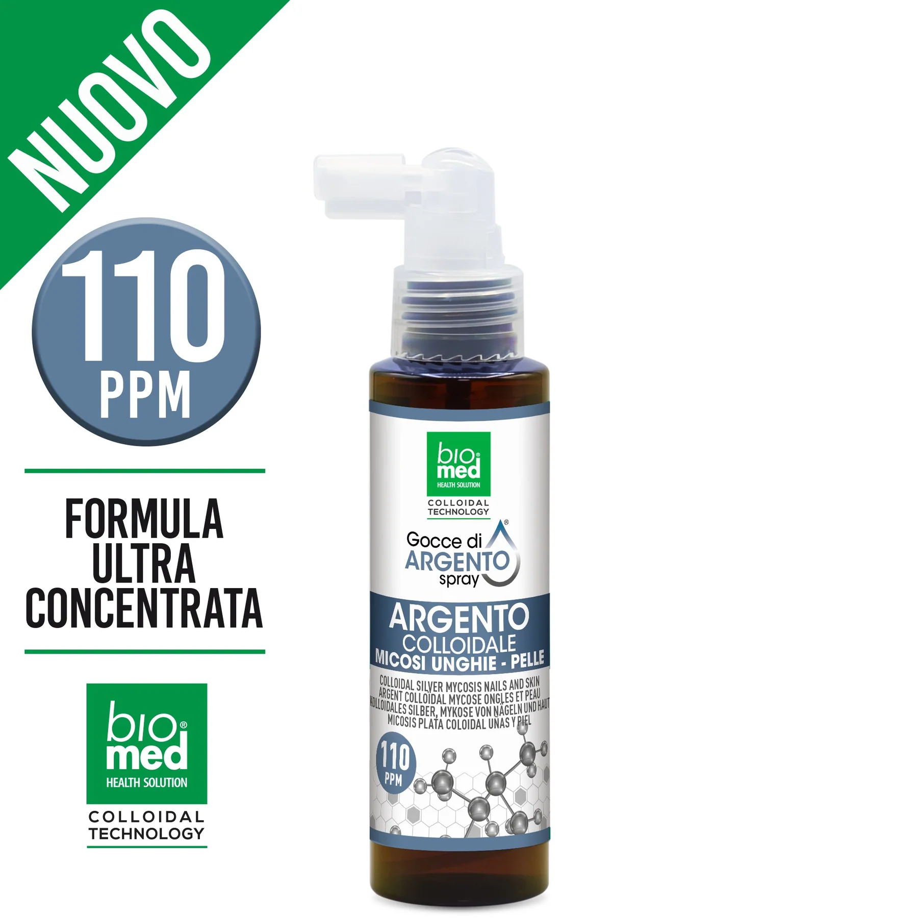 Par - ARGINT COLOIDAL PENTRU SPRAY PENTRU MICOZE -100 ml. - 110 ppm
