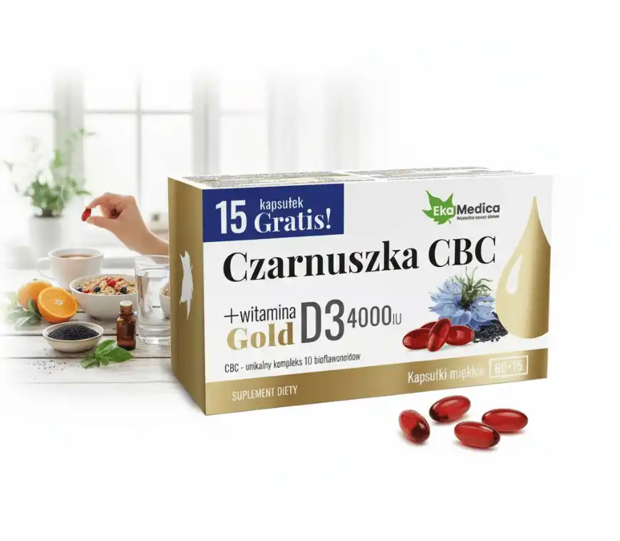 2+1 Gratis Vitamina D3 4000 UI + Chimen negru CBC  - 75 capsule - Copie [2]