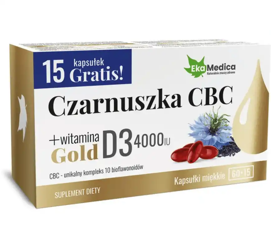 Vitamine & Suplimente - Chimen negru CBC + vitamina D3 4000 UI - 75 capsule
