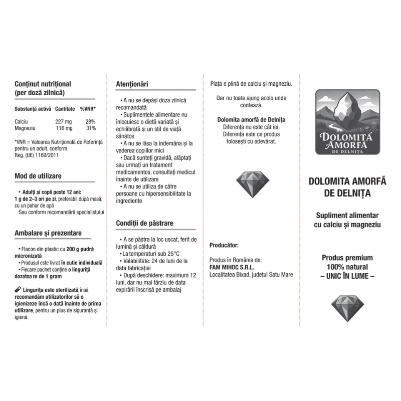 Dolomita Amorfa de Delnita 200 g [5]
