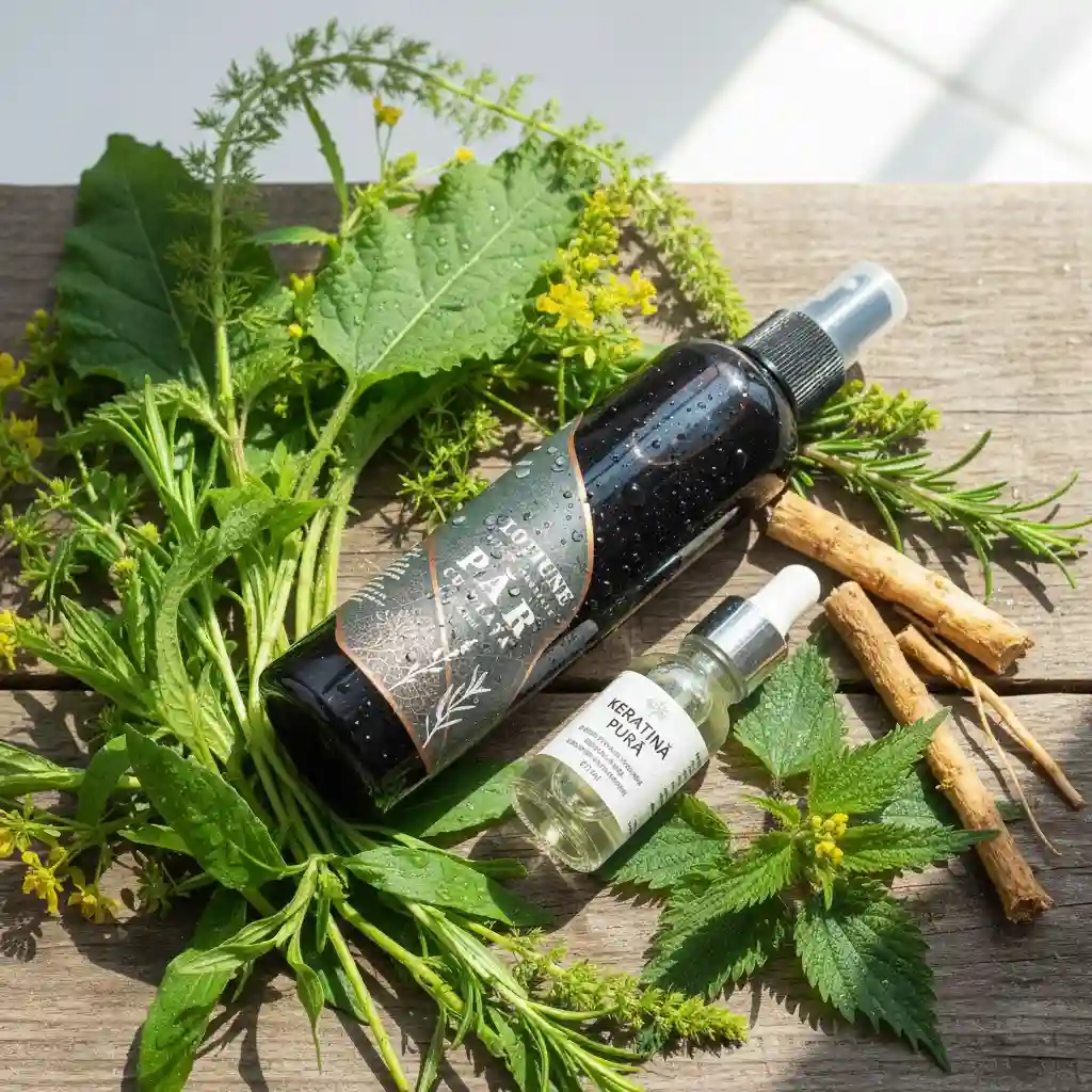 Lotiune Par - 7 plante esentiale + Keratina 250 ml [5]