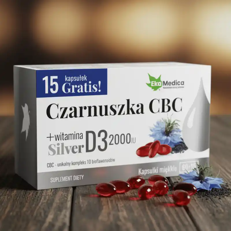 OFERTA 3 X Chimen negru CBC + vitamina D3 2000 UI - 75 capsule - [4]