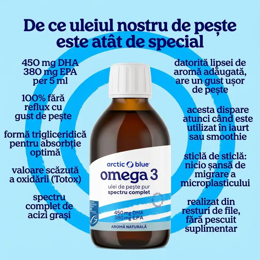 Omega 3 - Ulei de peste pur  300 ml [2]