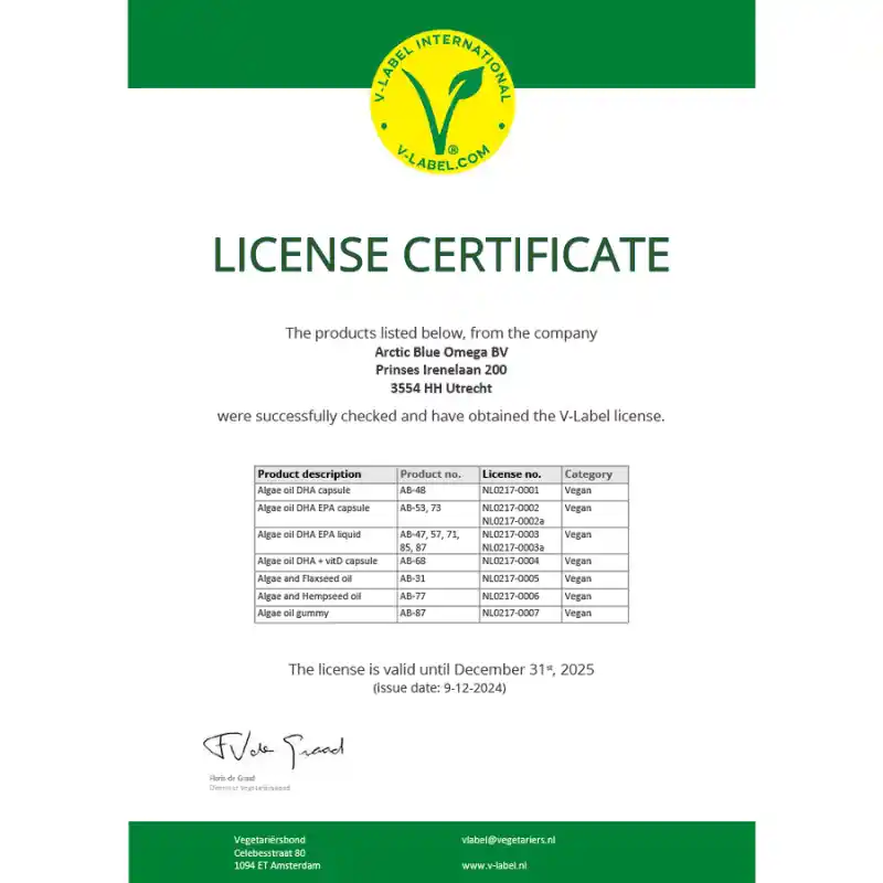 Omega 3 Vegan + Vitamina D3 – Ulei din Alge & Canepa 150 ml [1]