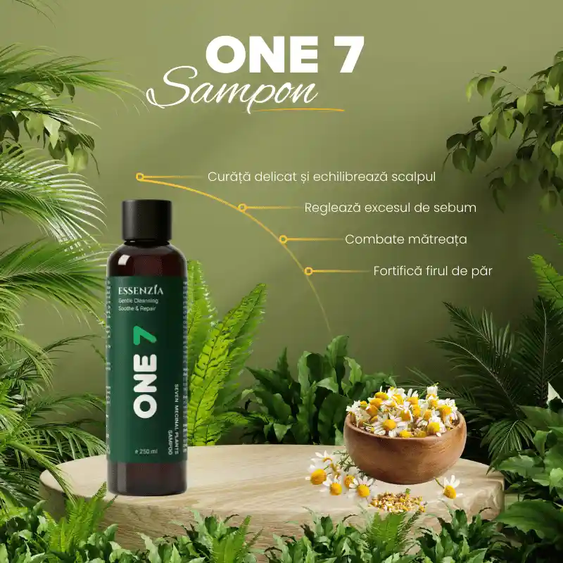 Șampon Natural cu 7 Plante, Keratină și Panthenol pentru Regenerare și Creștere Păr – 250 ml [1]