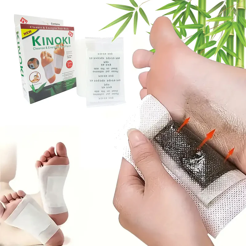 1+1 Gratis Plasturi Detox pentru Tălpi – cu Vitamina C, Vitamina E și Uleiuri Naturale, 10 bucăți - Copie [5]