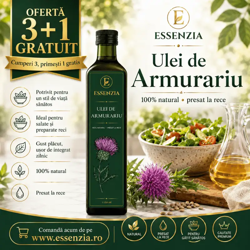 Promotii - 3+1 GRATIS Ulei de Armurariu 100% Presat la Rece – Suport Natural pentru Detox și Sănătatea Ficatului