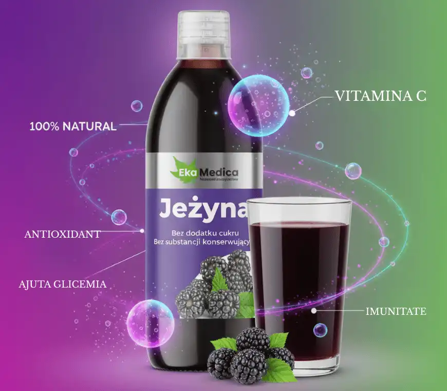 Suc Natural de Mure 100% Natural cu Vitamina C – energie, antioxidanti si echilibru glicemic 500 ml [1]