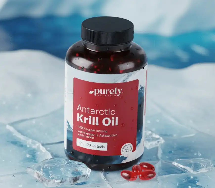 Ulei de krill - omega 3 + astaxantină + colină 120 capsule [1]