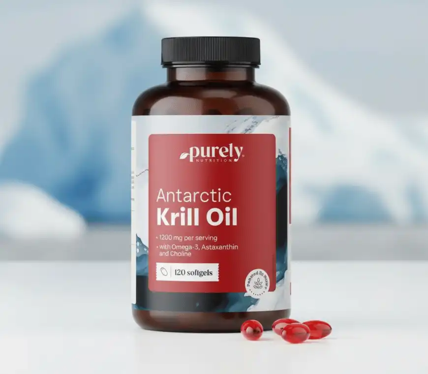 Ulei de krill - omega 3 + astaxantină + colină 120 capsule [5]