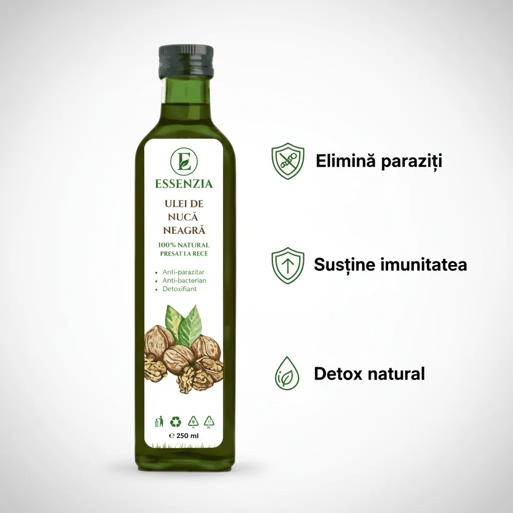 3+1 GRATIS Ulei de Nucă Neagră Presat la Rece – Suport Natural pentru Digestie 250 ml [3]