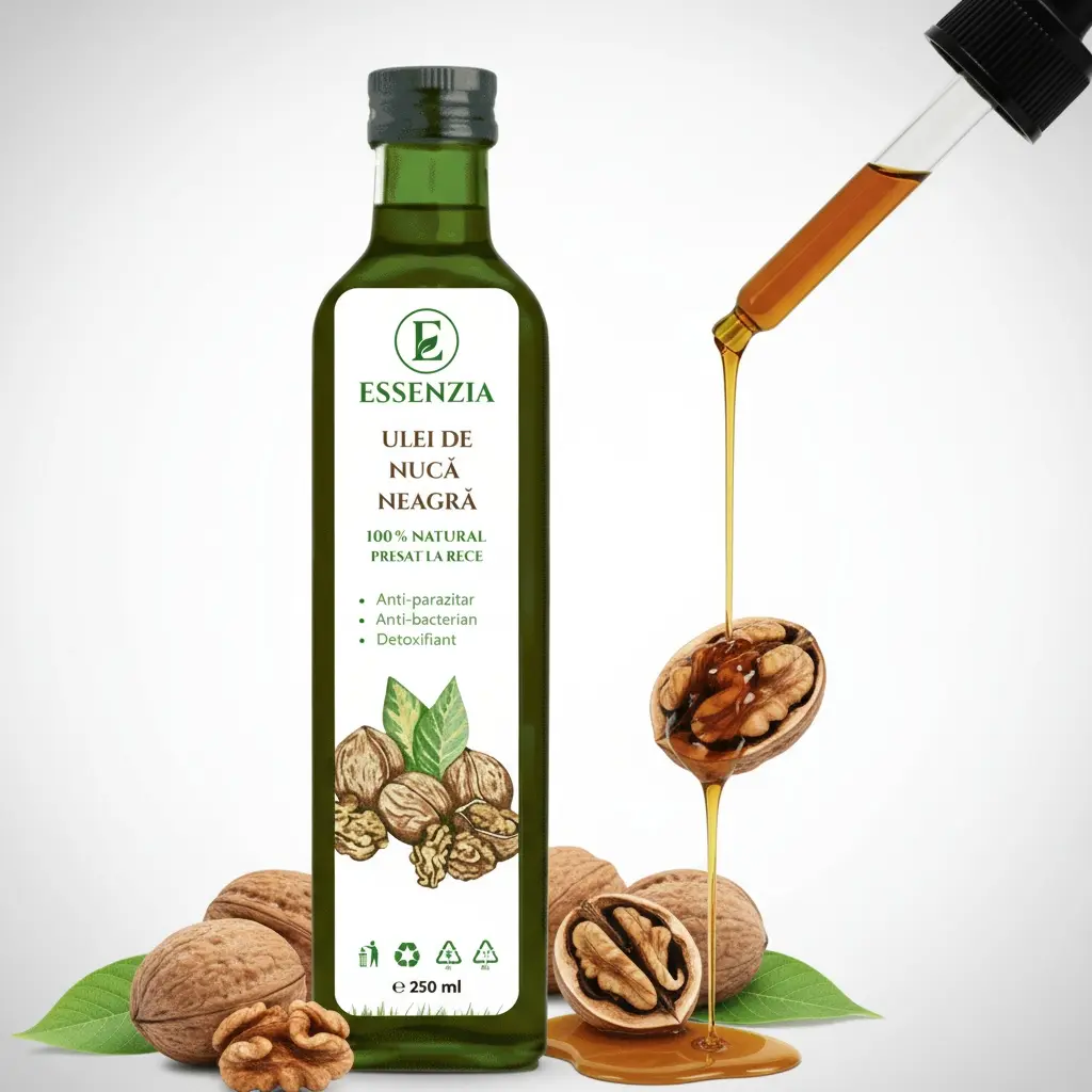 3+1 GRATIS Ulei de Nucă Neagră Presat la Rece – Suport Natural pentru Digestie 250 ml [4]