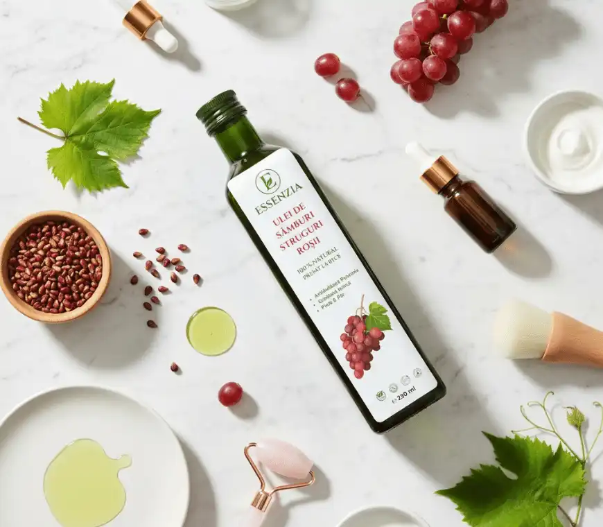 Ulei Natural din Samburi de Struguri Rosii 105 presat la rece [2]