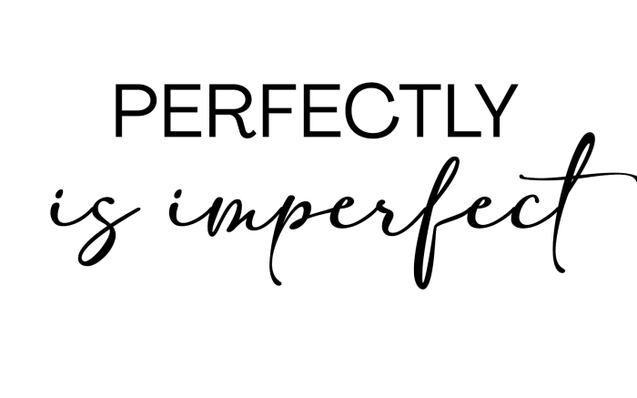 Tricou alb „Perfectly is imperfect” – bumbac premium, design minimalist aesthetic [3]