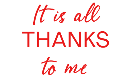 Tricou alb/negru „It all thanks to me” – bumbac premium, design statement confident [1]