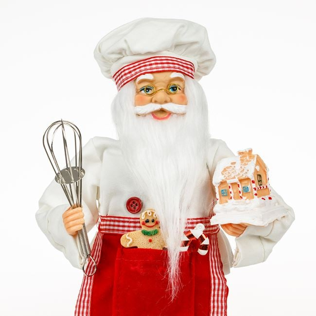 Figurina Decorativa Mos Craciun Cofetar 33cm [3]