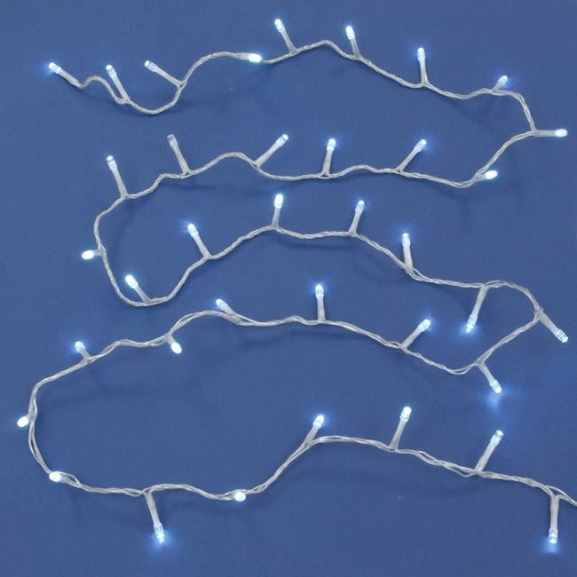 Instalatie de Lumini cu 60 Becuri LED cu Baterii 5.9m - Alba Rece [2]