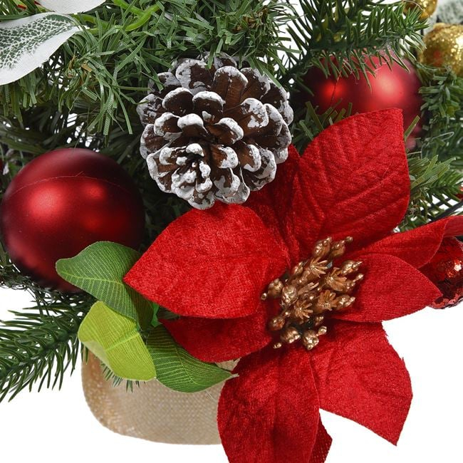 Brad Artificial Decorativ de Masa cu Craciunite Pomusoare 40cm [2]
