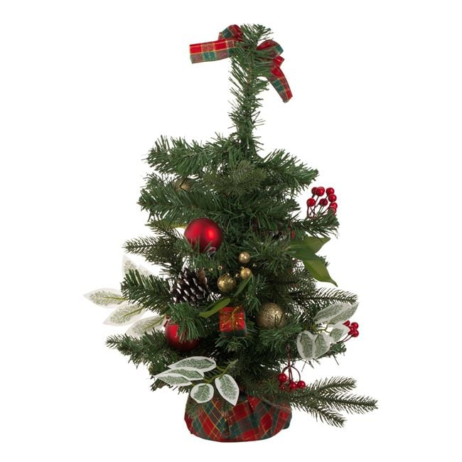 Brad de Craciun Artificial de Masa cu Craciunite Pomusoare 50cm [2]