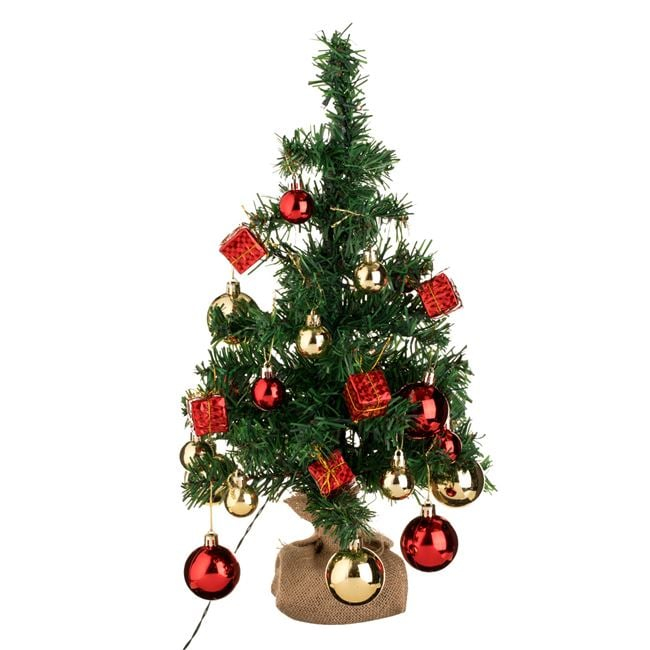 Brad de Craciun cu Globuri & Lumina 50cm [2]