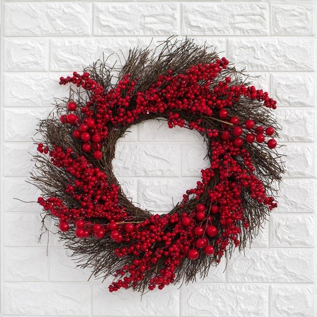 Coronita Decorativa de Craciun cu Pomusoare 50cm [2]