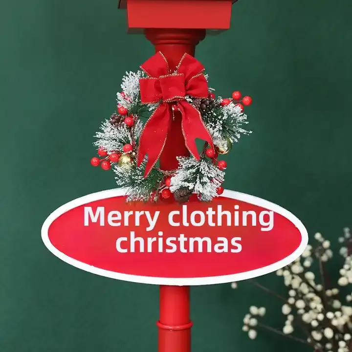 Felinar Mos Craciun 40x40x180cm [2]