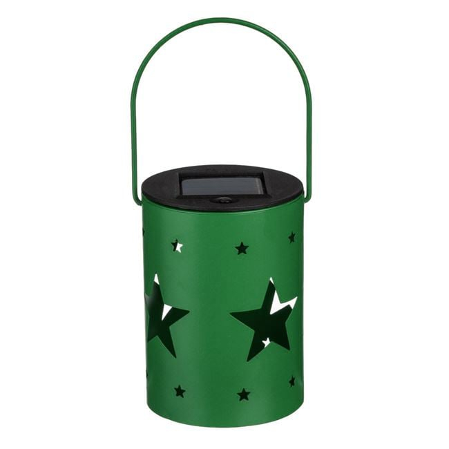 Felinar Solar Metalic cu Model Perforat Stele Ø8.5x12.7cm [3]