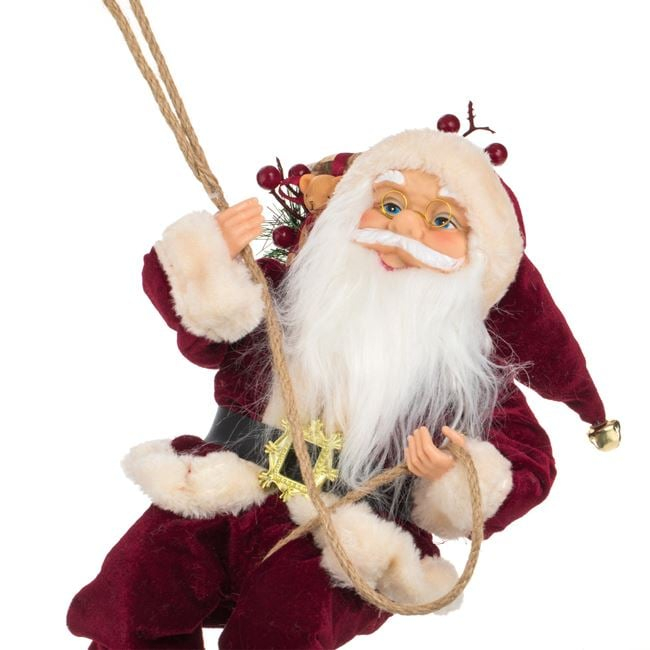 Figurina Decorativa Suspendabila Mos Craciun cu Sac 45cm [2]