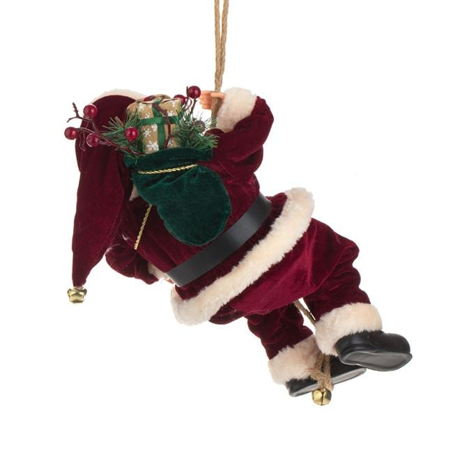 Figurina Decorativa Suspendabila Mos Craciun cu Sac 45cm [3]