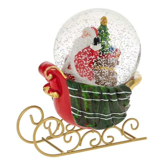 Glob de Zapada Decorativ cu LED Sanie Mos Craciun 15cm [2]