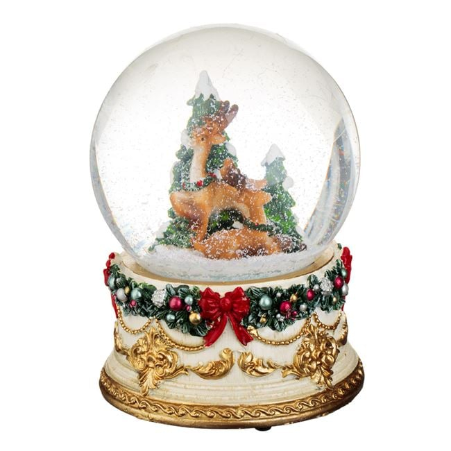 Glob de Zapada Muzical Decorativ de Craciun Ren Vintage 14cm [1]