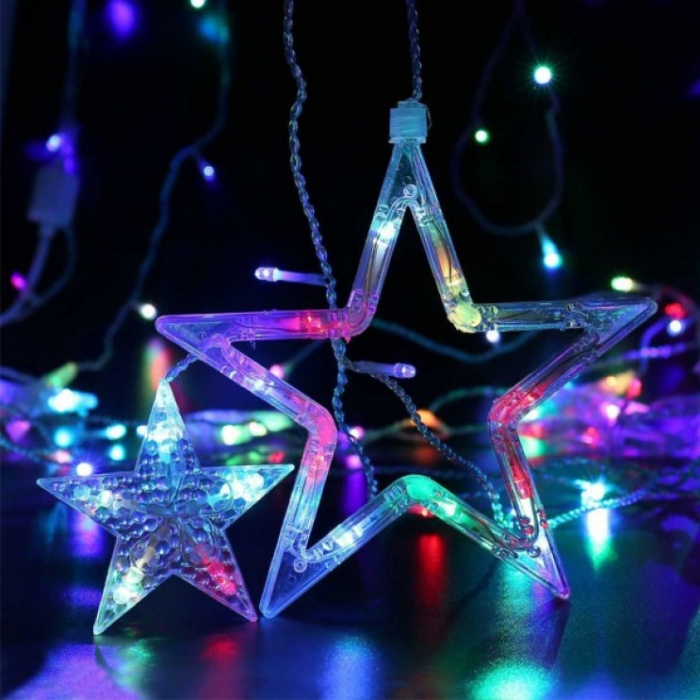Instalație Crăciun 12 Stele Multicolor [2]