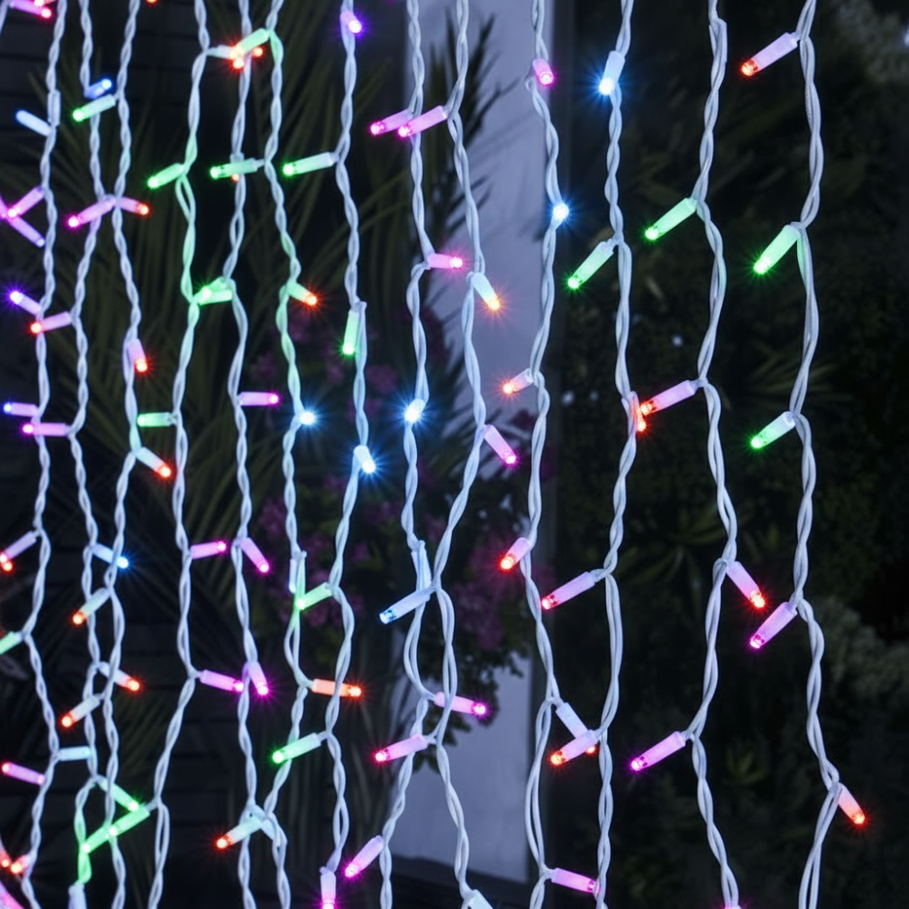 Instalație Crăciun tip Perdea Ploaie Premium 5x2m Multicolor [1]