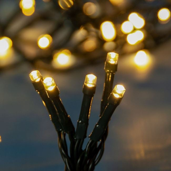 Instalatie de Lumini cu 400 de Becuri LED Program 11m - Alb Cald [2]