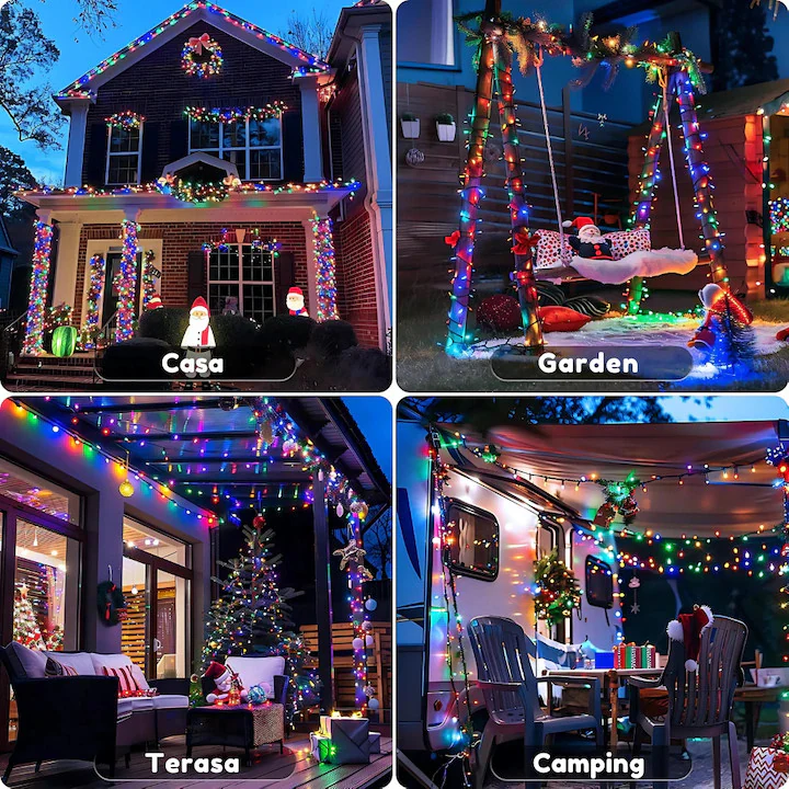 Instalație LED Rola 120m cu 600 LED-uri Multicolor – iluminare decorativă interior/exterior, reducere 30% [3]