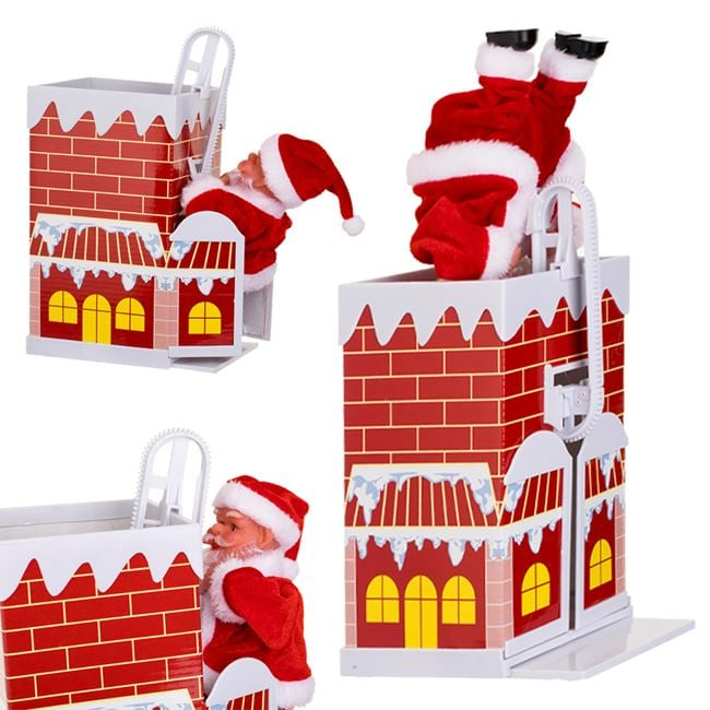 Mos Craciun cu Horn si Colind 22cm [2]