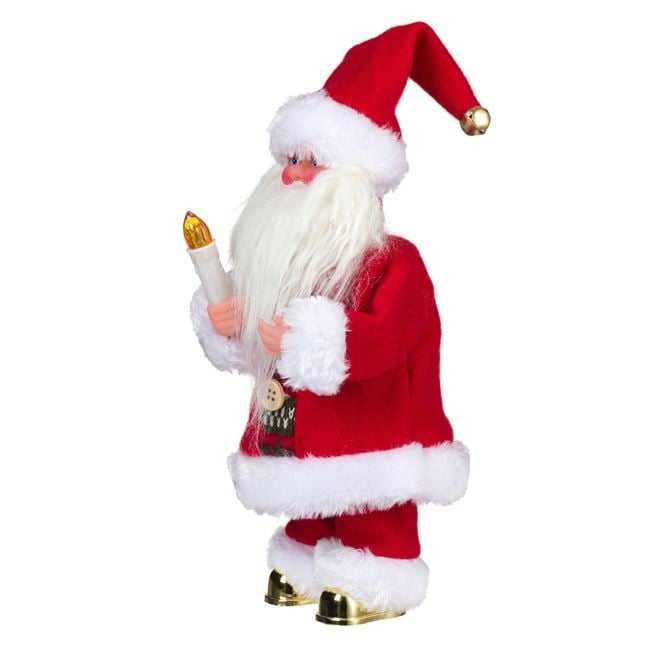 Mos Craciun Interactiv cu Lumanare Sunet & Miscare 25cm [2]