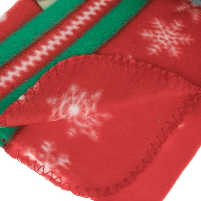 Patura Decorativa de Craciun pentru Copii Rosie Fleece Mos Craciun 100x75cm [2]